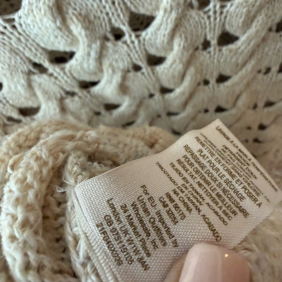 Free People Y2K Clockwork Crochet Bell Sleeve Sweater size M - Picture 6 of 7